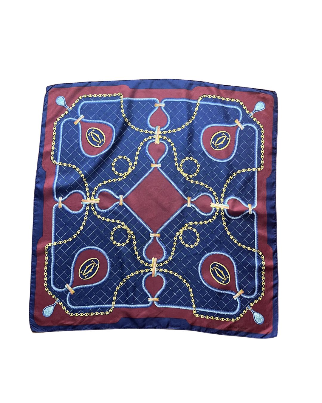 Foulard Cartier lujo autentificado