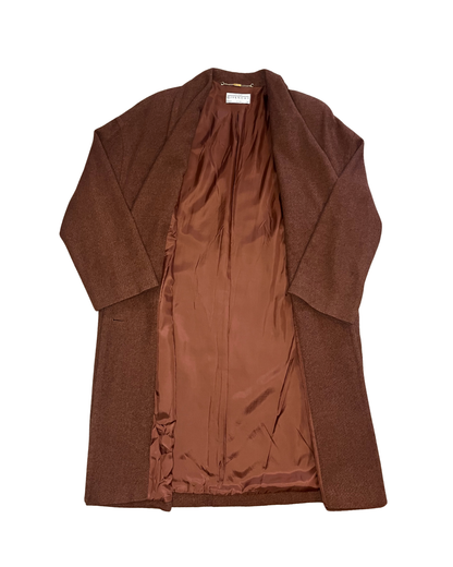 Abrigo Givenchy lana marrón segunda mano