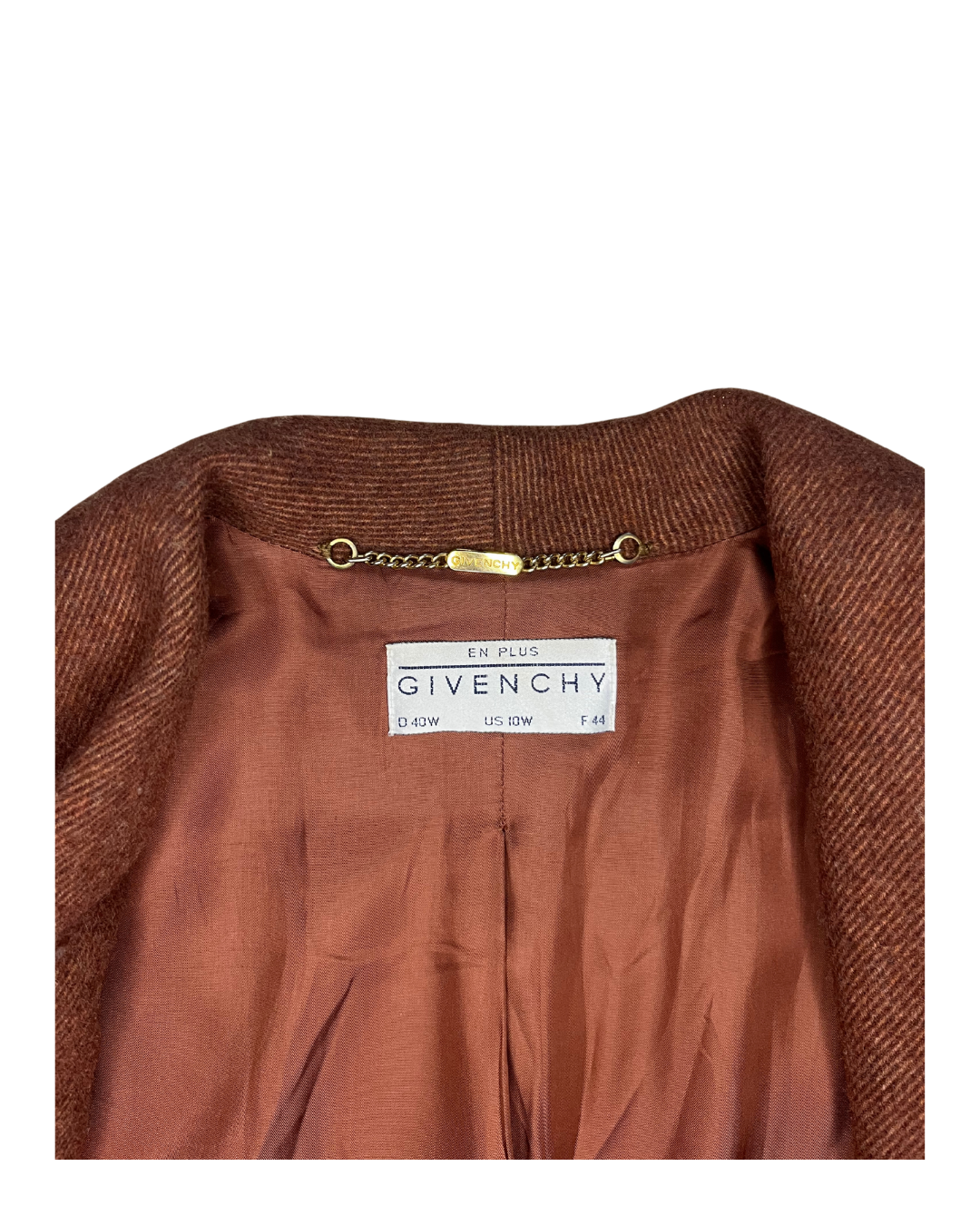 Abrigo Givenchy lana marrón segunda mano
